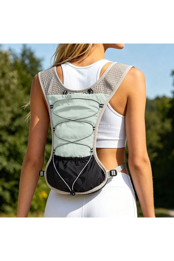 Hiking Backpack Functional Outdoor Running Backpack With Lightweight Vest For Breathable Mesh Reflective Secure Storage Travel Bag