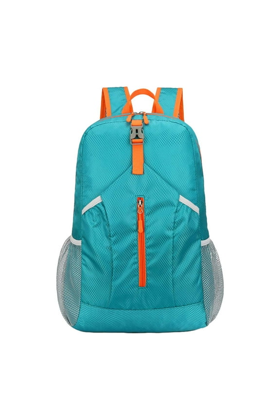 Hiking Backpack Outdoor Sports Backpack Women's Foldable Storage Bag Lightweight Travel Bag Large Capacity Backpack Sky Blue