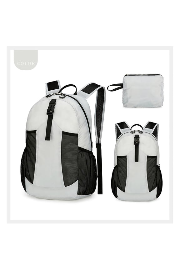 Hiking Backpack Ultra Lightweight Waterproof Travel Backpack Packable Small Outdoor Bag Foldable Day Pack for Women Men(Gray)