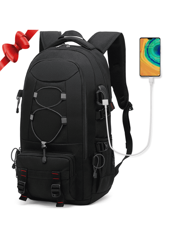 Besttravel Hiking Backpack, 45L Large Travel Backpack for Women Men, Laptop Bag with USB Charging Port Carry On Backpacks, Waterproof Casual Daypack for Weekender Trips, Business & Hiking