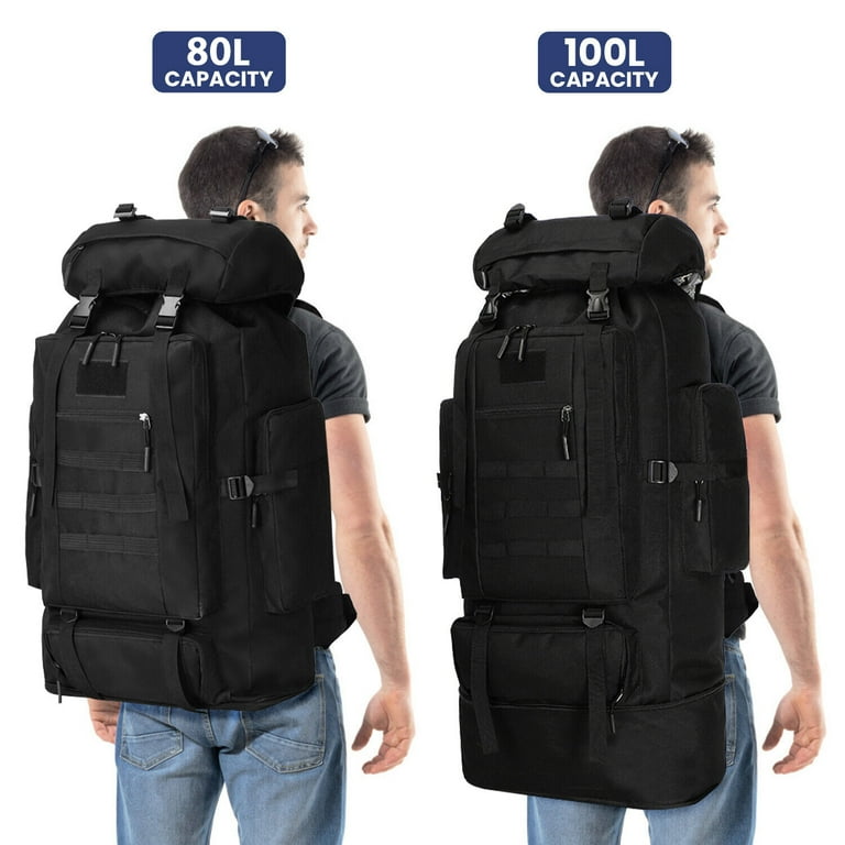 Hiking Backpack for Men 100L Camping Rucksack Expandable