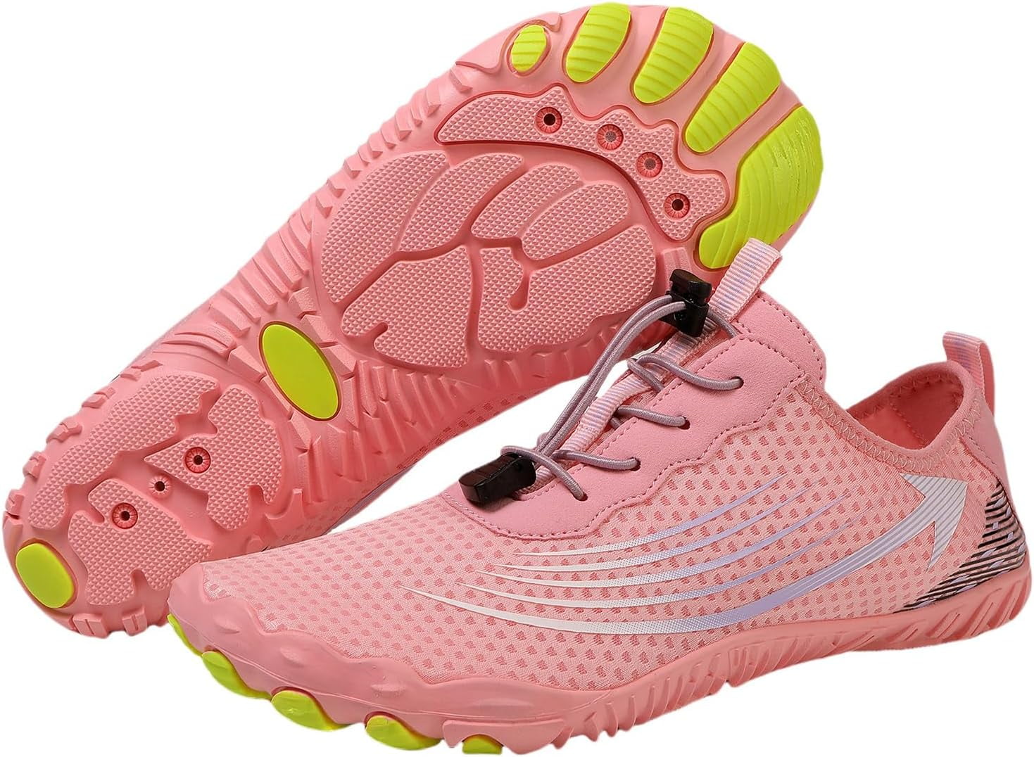Hiking Barefoot Footwear Womens Breathable & Non-Slip Athletic Footwear Wide Toe Beach Water Shoes