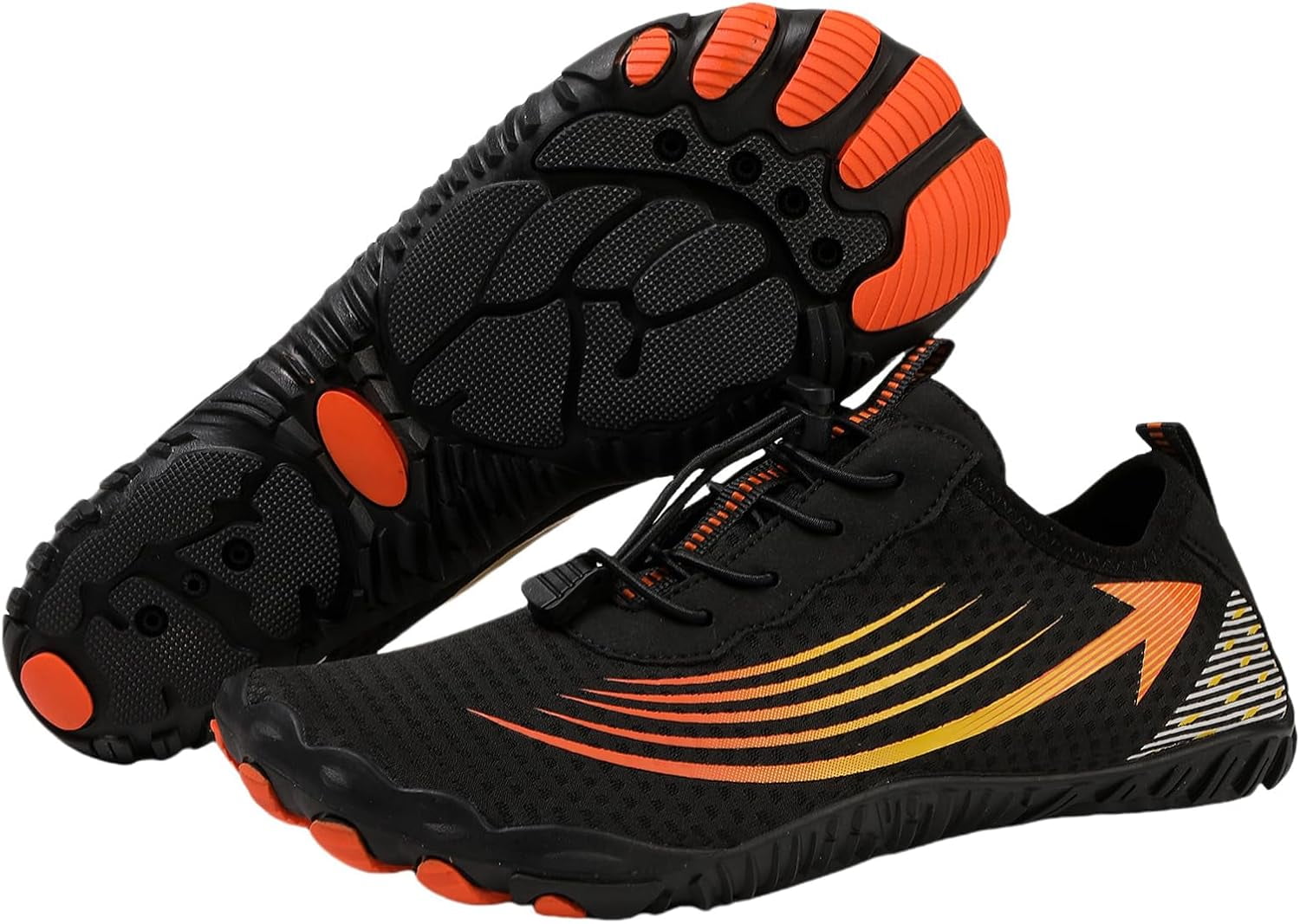 Hiking Barefoot Footwear Womens Breathable & Non-Slip Athletic Footwear Wide Toe Beach Water Shoes