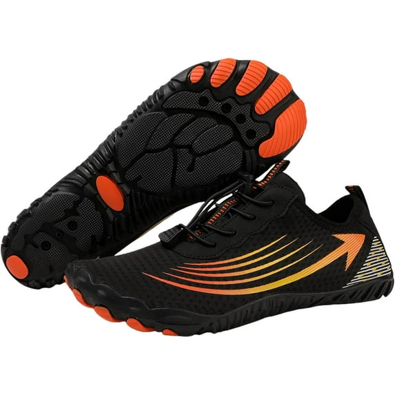Hiking Barefoot Footwear Womens Breathable & Non-Slip Athletic Footwear Wide Toe Beach Water Shoes
