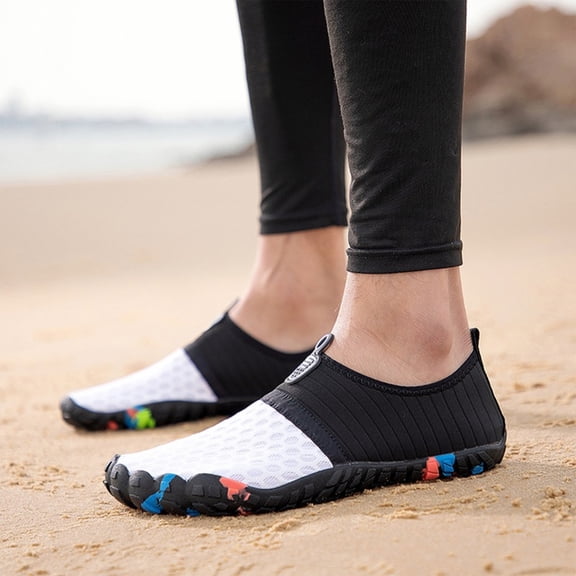 Hiking Barefoot Shoes for Women Lightweight Non-Slip Minimalist Athletic Footwear with Wide Toe Box Breathable Water-Resistant Upper Flexible Sole Women’s Barefoot Hiking Shoes for Daily,White 39