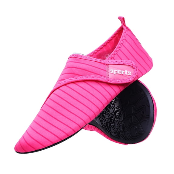 Hiking Barefoot Shoes for Women Wide Toe Box Non-Slip Water-Resistant Lightweight Breathable Trail Running Sneakers Slip-On Barefoot Footwear for Hiking Running Outdoor Adventures,Hot Pink 36