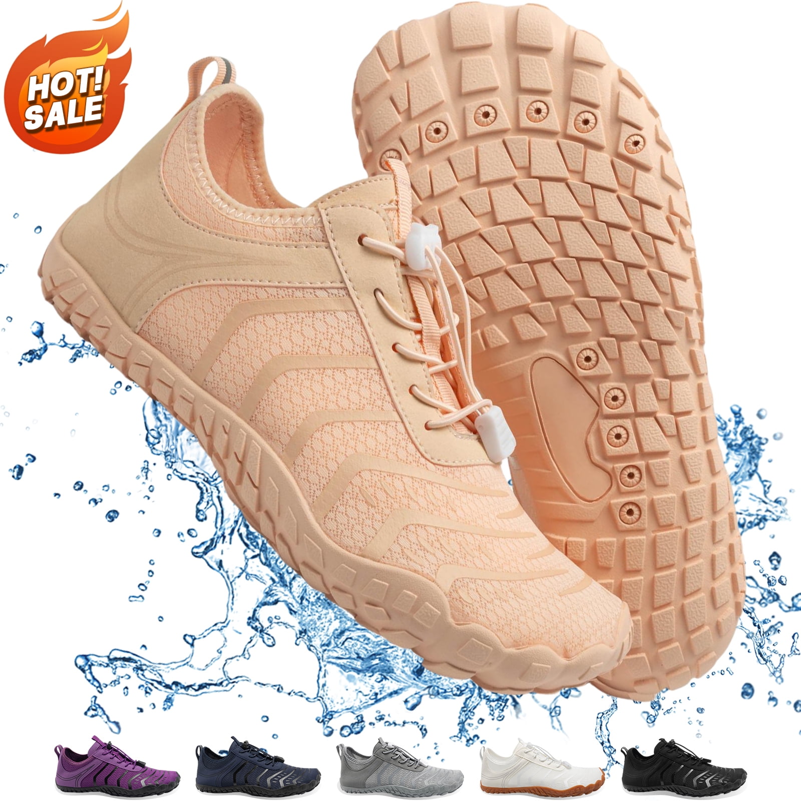Hiking Barefoot Shoes Womens Mens Footwear,Wide-Toe Mater Shoes,Zero-drop Comfortable Slip-Resistant Barefoot Active Shoes, Women's Athletic Hiking Shoes.