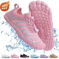 thumbnail image 1 of Hiking Barefoot Shoes,Wide-Toe Shoes Zero-drop Comfortable Slip-Resistant Barefoot Water Shoes, Women's Athletic Hiking Shoes(PinkBlue), 1 of 8