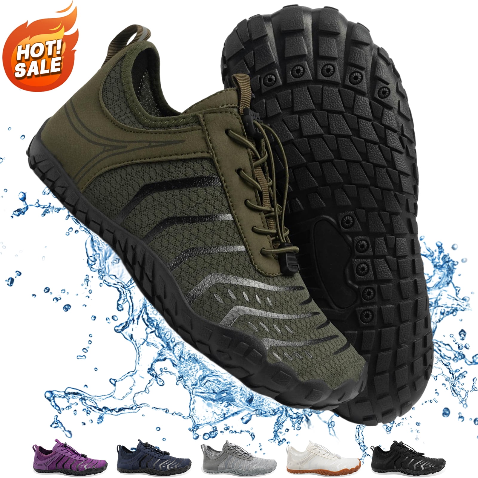 Hiking Barefoot Shoes Womens Mens Footwear,Wide-Toe Mater Shoes,Zero-drop Comfortable Slip-Resistant Barefoot Active Shoes, Women's Athletic Hiking Shoes.