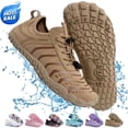 thumbnail image 1 of Hiking Barefoot Shoes,Wide-Toe Shoes Zero-drop Comfortable Slip-Resistant Barefoot Water Shoes, Women's Athletic Hiking Shoes(Khaki), 1 of 7