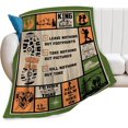 thumbnail image 1 of Hiking Blanket for Men Hiker Outdoor Throw Blanket Hiking Decor Stuff Merch Cozy Fuzzy Warm Flannel Fleece Soft Plush Lightweight Hiking Gifts for Woman Hiking Lovers Couch Sofa Bedding 60"X50", 1 of 6