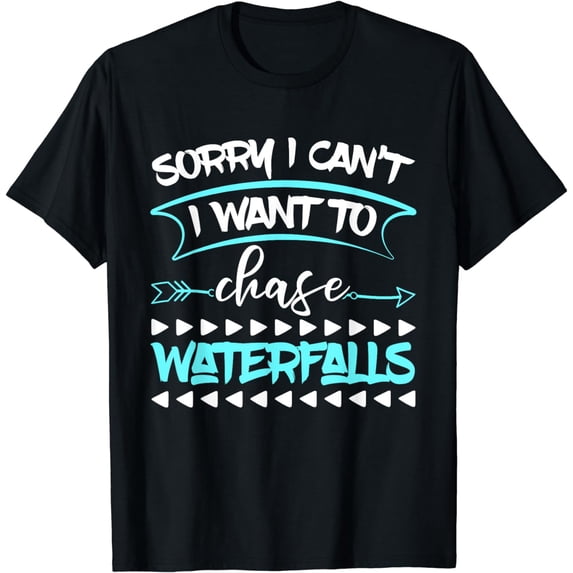 Hiking Boots Waterfall Lover Mountain Hiker Waterfall Chaser T-Shirt