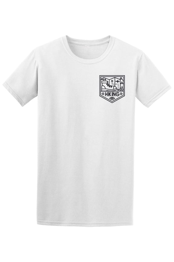 Hiking Camp Boots Lovers Logo T-Shirt Men -Image by Shutterstock, Male Small