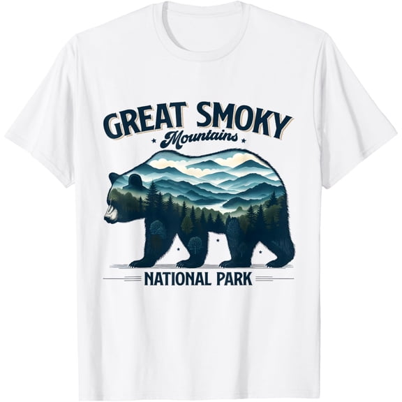 Hiking Camping Great Smoky Mountains Bear T-Shirt
