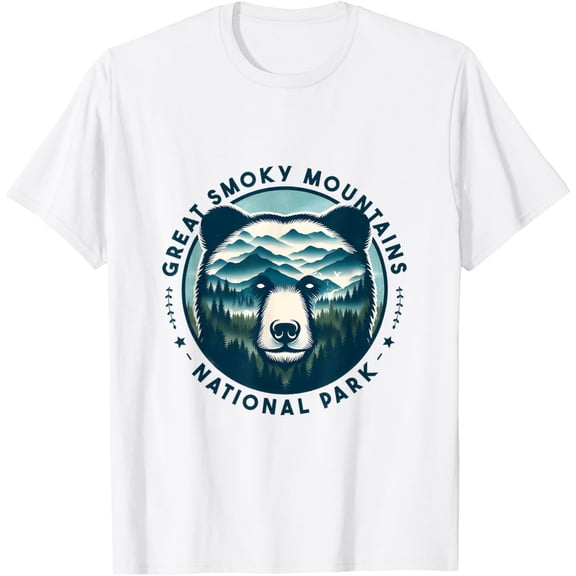 Hiking Camping Great Smoky Mountains Bear Tee T-Shirt