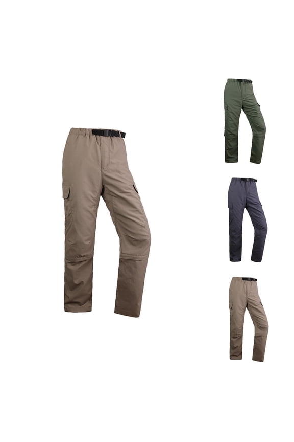 Hiking Cargo Pants for Men 2025 Quick Dry Breathable Convertible Zip Off Outdoor Hiking Pants with Pockets Trousers