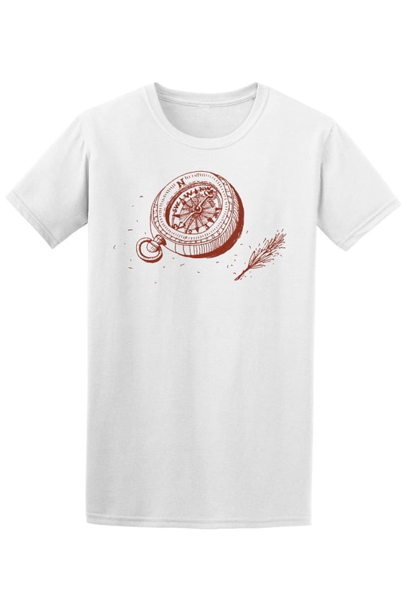 Hiking Compass, Camp Lovers T-Shirt Men -Image by Shutterstock, Male x-Large