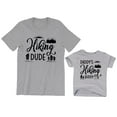 thumbnail image 1 of Hiking Dude Men's T-Shirt Outdoors Graphic Tee Daddy's Hiking Buddy Kids Toddler Shirt Youth, 1 of 3