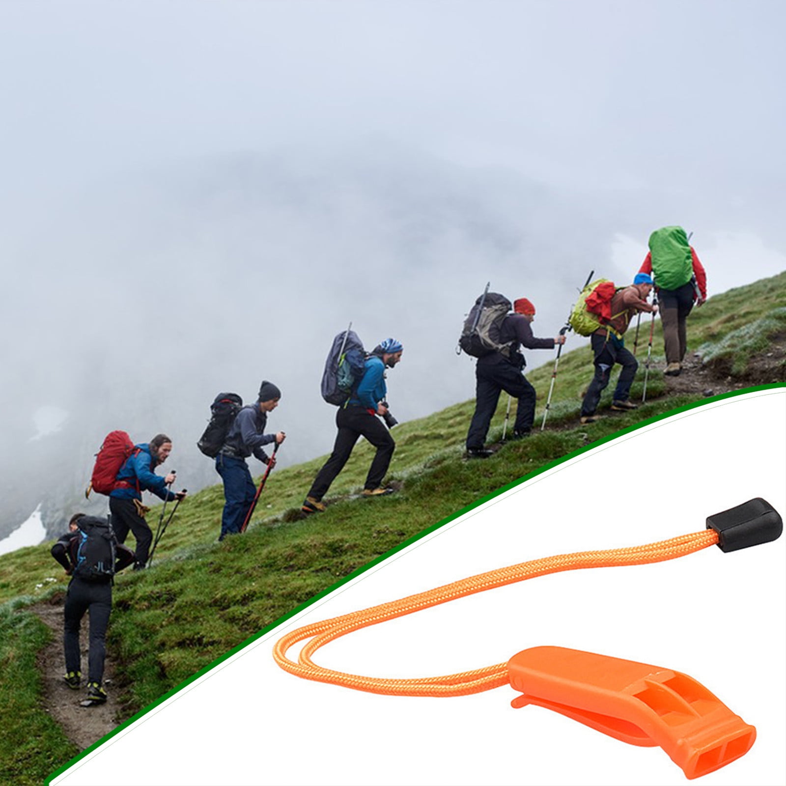 Hiking Hiking Gear Emergency Whistles With Lanyard Secure Whistle