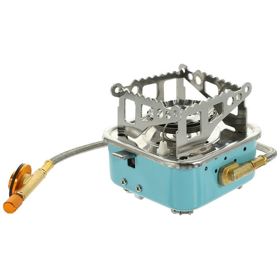 ifundom Lightweight Portable Titanium Gas Stove Folding Design Green for Outdoor Camping Hiking and Backpacking
