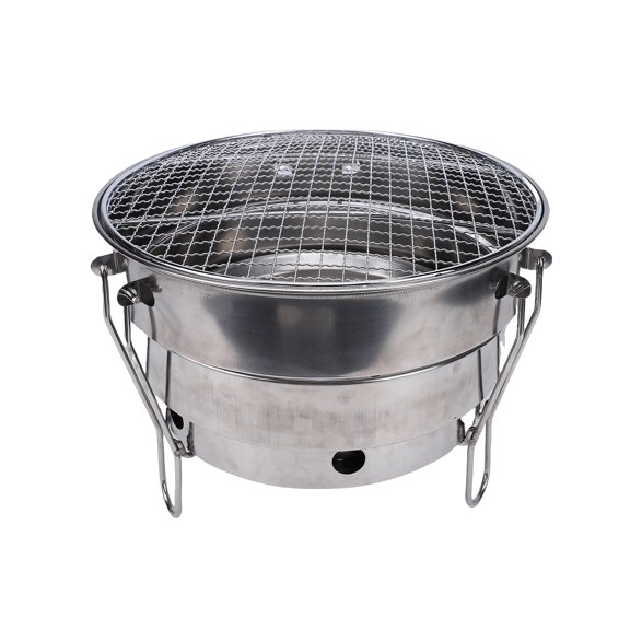 Hiking Gear Portable Folding Stainless Steel BBQ Grill for Outdoor Cooking Camping, Compact Design for Easy Transport and Storage