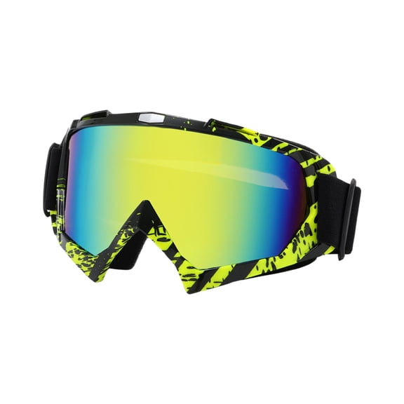 Hiking Gear Sports Add-Ons Ski Goggles Polymer Black 18x25cm 200g Panoramic Windproof Click Join System Piece-Mist Ray Barrier Protection Adult Winter