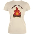 thumbnail image 1 of Hiking Happy Camper Campfire Juniors Soft T Shirt Soft Cream X-LG, 1 of 1
