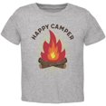 thumbnail image 1 of Hiking Happy Camper Campfire Toddler T Shirt Heather 4T, 1 of 1