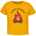thumbnail image 1 of Hiking Happy Camper Campfire Toddler T Shirt Yellow 2T, 1 of 1
