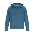 thumbnail image 1 of Hiking Hoodies for Men with Zipper and Pockets Pullover Long Sleeve Sweatshirts Mens Casual Solid Color Loose Athletic Workout Running Hoodie Tops, 1 of 3
