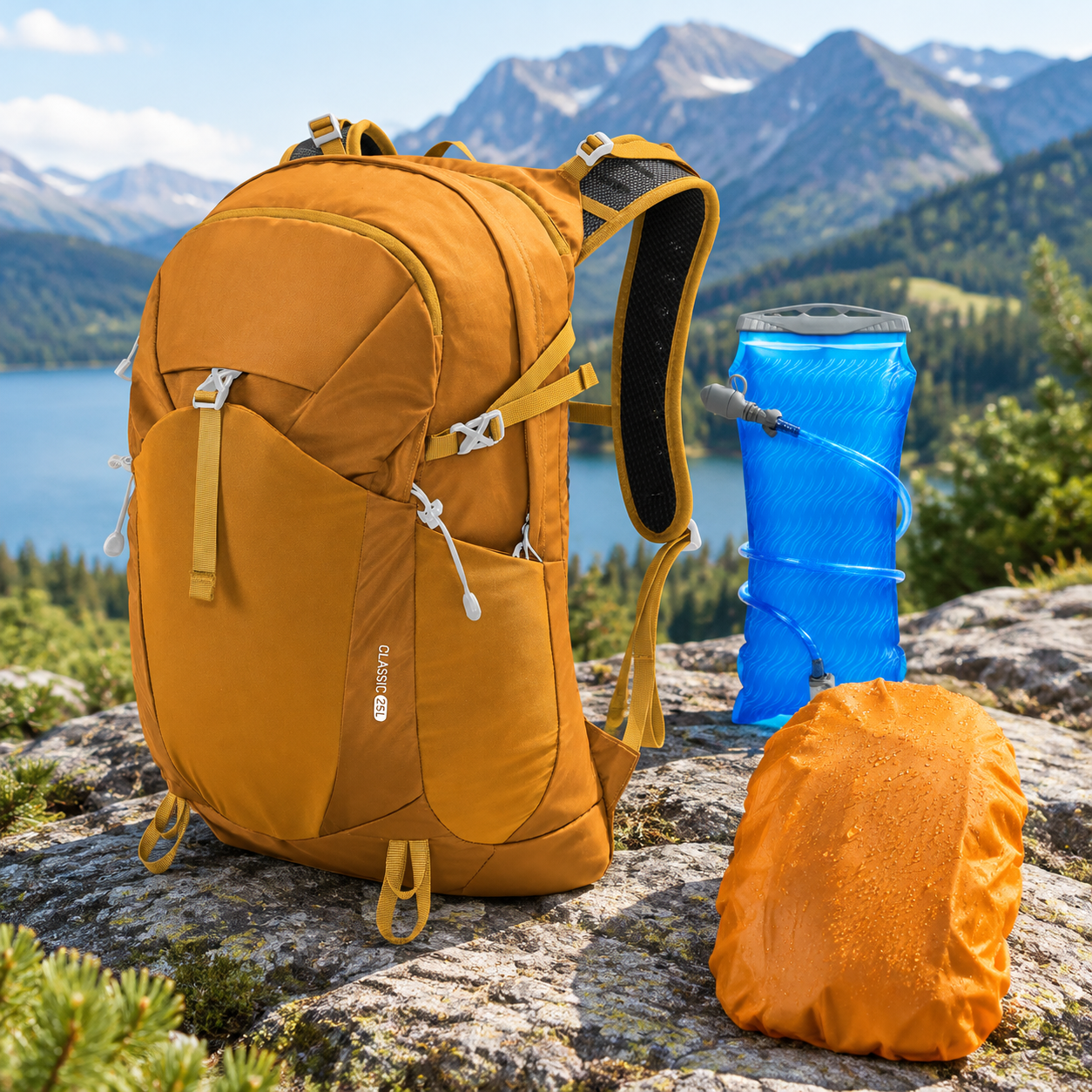 Hiking Hydration Pack with Turmeric-3L Water Bladder for Outdoor ...