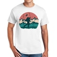 thumbnail image 1 of Hiking In The Mountains Graphic Design Men's Big Size Cotton Polyester DryBlend T-Shirt - White XL, 1 of 2