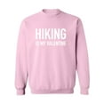 thumbnail image 1 of Hiking Is My Valentine Crewneck Sweatshirt, 1 of 2