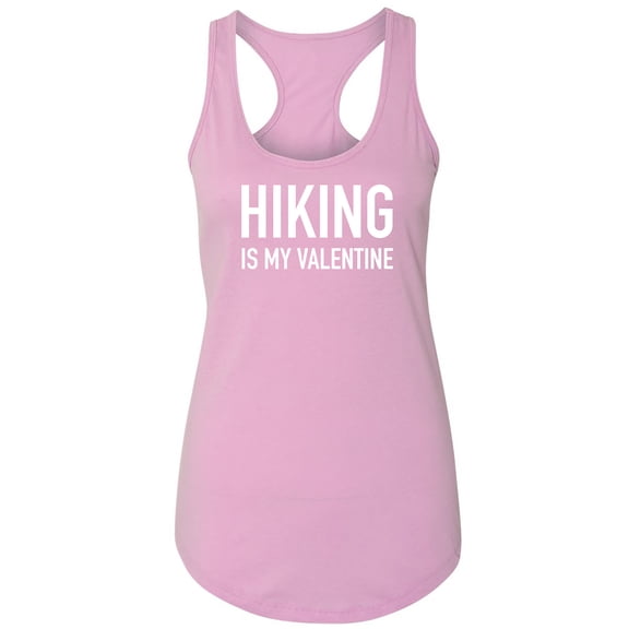 Hiking Is My Valentine Racerback Tank