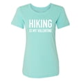 thumbnail image 1 of Hiking Is My Valentine Womens crewneck tee, 1 of 3