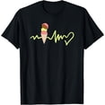 thumbnail image 1 of Hiking Lover Design Ice Cream Heartbeat T-Shirt, 1 of 4