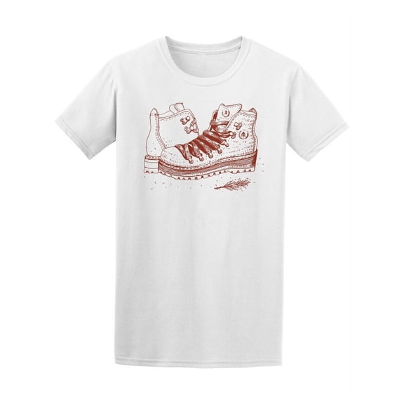 Hiking Lovers Camp Boots T-Shirt Men -Image by Shutterstock, Male Large