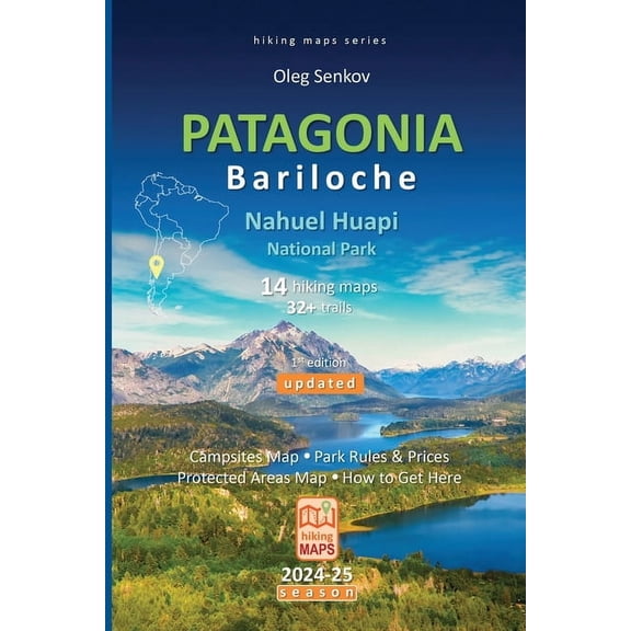 Hiking Maps PATAGONIA, Nahuel Huapi National Park, Bariloche, hiking maps, Book 6, (Paperback)