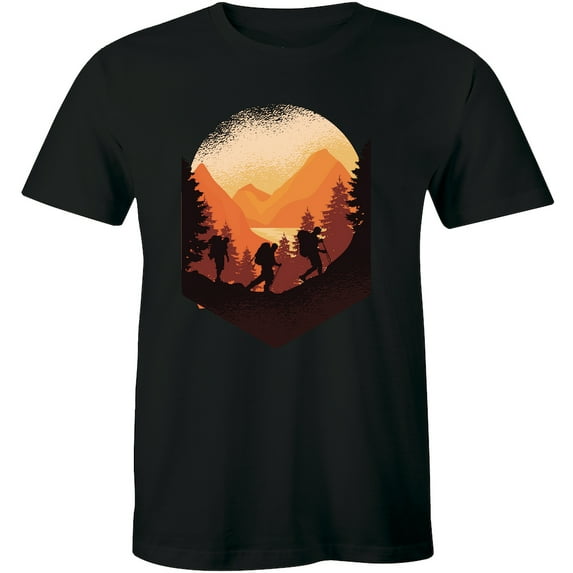 Hiking Mountain Climbing Adventure Trekking Men's T-Shirt
