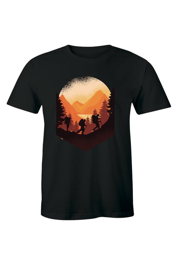 Hiking Mountain Climbing Adventure Trekking Men's T-Shirt