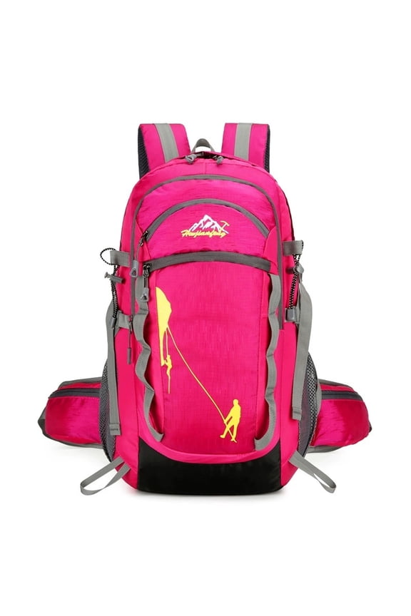 Hiking Pack Travel Backpack Outdoor Daypack Heavy Duty Camping Rucksack Water Resistant Sports Knapsack Wear Resistant Storage Bag for Biking Climbing，D