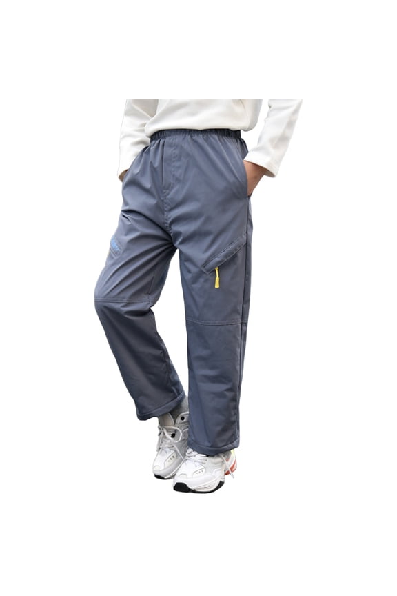 Hiking Pants Boys Lined Windproof Boys Athletic Pants Winter Outdoor Pants Size 6-7 Years Girls Pants
