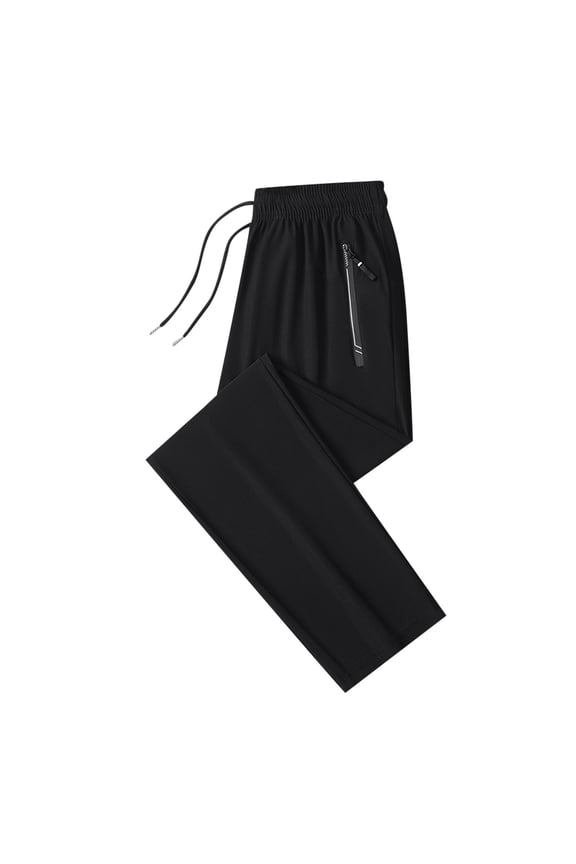Hiking Pants for Men Waterproof Lightweight Casual Running Joggers Athletic Outdoor Trousers with Zipper Pockets New Mens Comfy Pants for Work Black XL