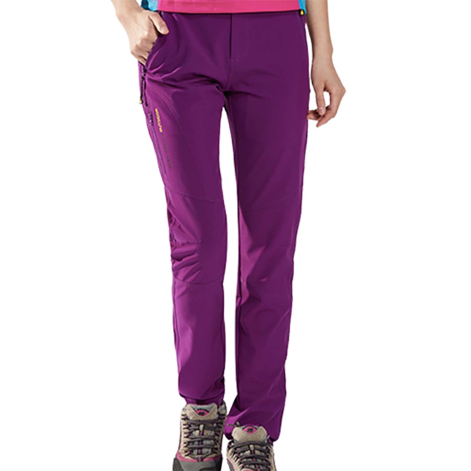 Men and Women Hiking Pants Casual Water Proof Rain Pant Elastic Waist