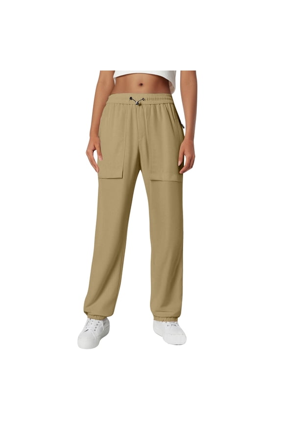 Hiking Pants Women Stretch Fashion Stretch Joggers Pants 7/8 Ankle Pants Athletic Sweatpants Business Slacks