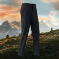 thumbnail image 1 of Hiking Pants for Men Lightweight Stretchy Straight Leg Trousers Casual Mid Waisted Solid Color Waterproof Windbreaker Athletic Climbing Pant, 1 of 8