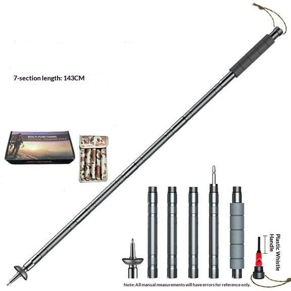 Hiking Pole Detachable Lightweight for Hiking Stick Walking Pole for Man Women Hiking Stick Walking Staff - Outdoor Multitool
