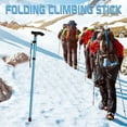 thumbnail image 1 of Hiking Poles under $5! kkbbma Aluminum , Foldable Hiking Walking Sticks, Adjustable Outdoor Climbing Poles, Cork Handle Trekking Equipment, Mountain Hiking Gear, 1 of 3