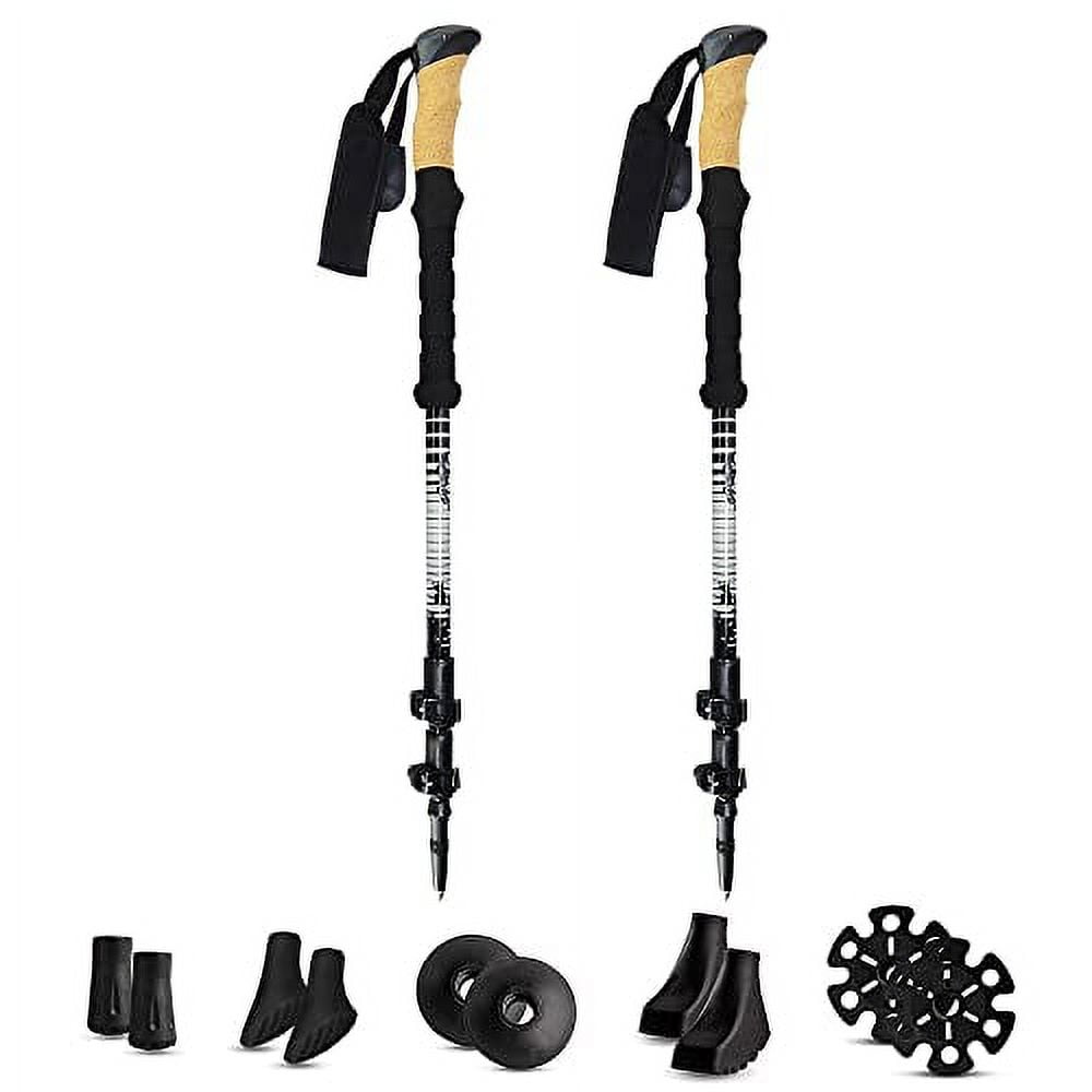Hiking Poles, Carbon Fiber Trekking Poles For Hiking With Cork Handle