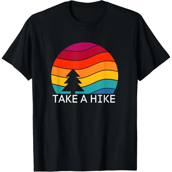 Hiking Shirt - Take a Hike - Retro Design Camping Shirt T-Shirt Gift for Dad, Mo
